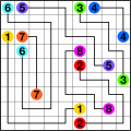 Numberlink puzzle